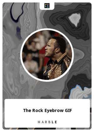 The Rock Eyebrow GIF - Marble.Card #45453 - Marble Cards Info